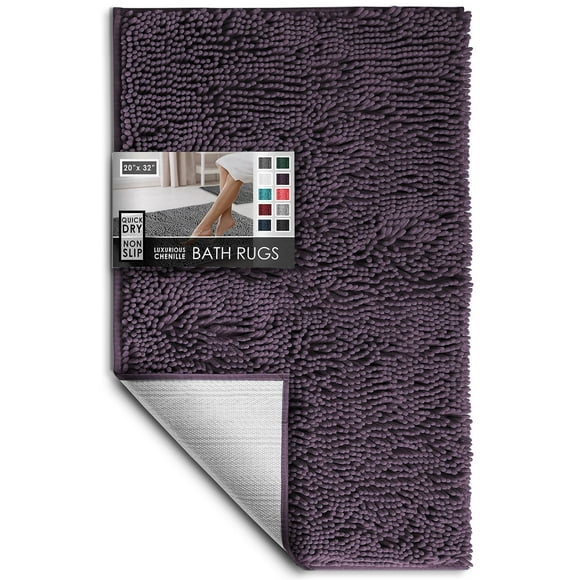 Alfombra de Baño Hearth & Harbor Chenilla Antideslizante 51x81 cm