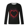 thumbnail image 5 of Lilgiuy New Valentine's Day Men's 3D Printing Long Sleeve T-shirt Fashion Casual Loose Round Neck Undercoat Top Blouses & Shirts for Vacation Festival Holiday, 5 of 5