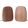 thumbnail image 2 of Bookends Support For Shelves,decorative Book Ends For Heavy Books/office Files/magazine(walnut Wood-2pcs), 2 of 5