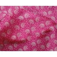 thumbnail image 4 of oneOone Silk Tabby Fabric Leaves & Floral Block Print Fabric By The Yard 42 Inch Wide, 4 of 4