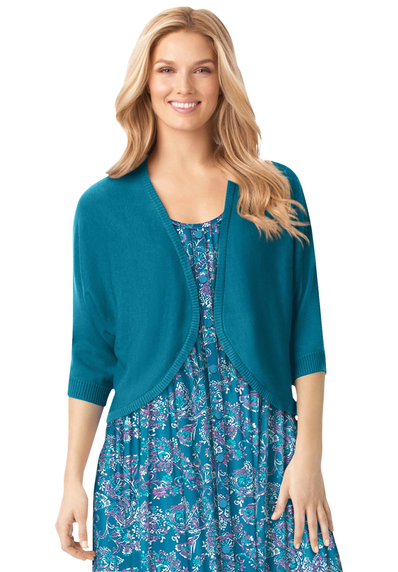 Woman Within Women's Plus Size Rib Trim 