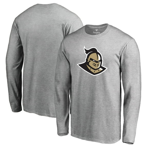 Men's Ash UCF Knights Primary Logo Long Sleeve T-Shirt
