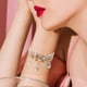 thumbnail image 4 of Pulsera elástica de diamantes para mujer, regalo para mujer, pulsera tricolor con cadena de maíz, conjunto de pulsera, joyería para mujer, regalo, pulsera de moda., 4 of 4