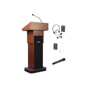 AmpliVox SW505A - Lectern - rectangular - mahogany