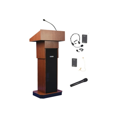 AmpliVox SW505A - Lectern - rectangular - mahogany