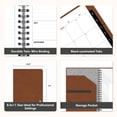 thumbnail image 6 of Blue Sky ASMBLD 2026 Weekly and Monthly Planner Calendar, January 2026 - December 2026, 8.5" x 11", Faux Leather Cover, Wirebound, Storage Pocket, Laminated Tabs, Refillable, Pen Loop, Tan, 6 of 8