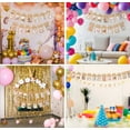 thumbnail image 5 of Triani 1st Birthday Photo Banner Growth Decorations from Newborn to 12 Months Pre-Strung First Birthday with Frame Celebration Decoration Monthly Photograph Bunting Garland (Brown), 5 of 7