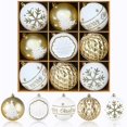 thumbnail image 2 of Bolas de Navidad SHareconn 9 piezas 10 cm Adornos irrompibles, 2 of 8