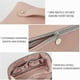 thumbnail image 4 of Large Capacity Waterproof Makeup Bag in Blue Pu Leather for Travel, 4 of 5