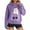 Purple, variant on Womens Funny Cat Hoodies Oversized 3D Graphic Hooded Sweatshirts for Spring Fall Plus Size Pullover Hoodie Top Y2K