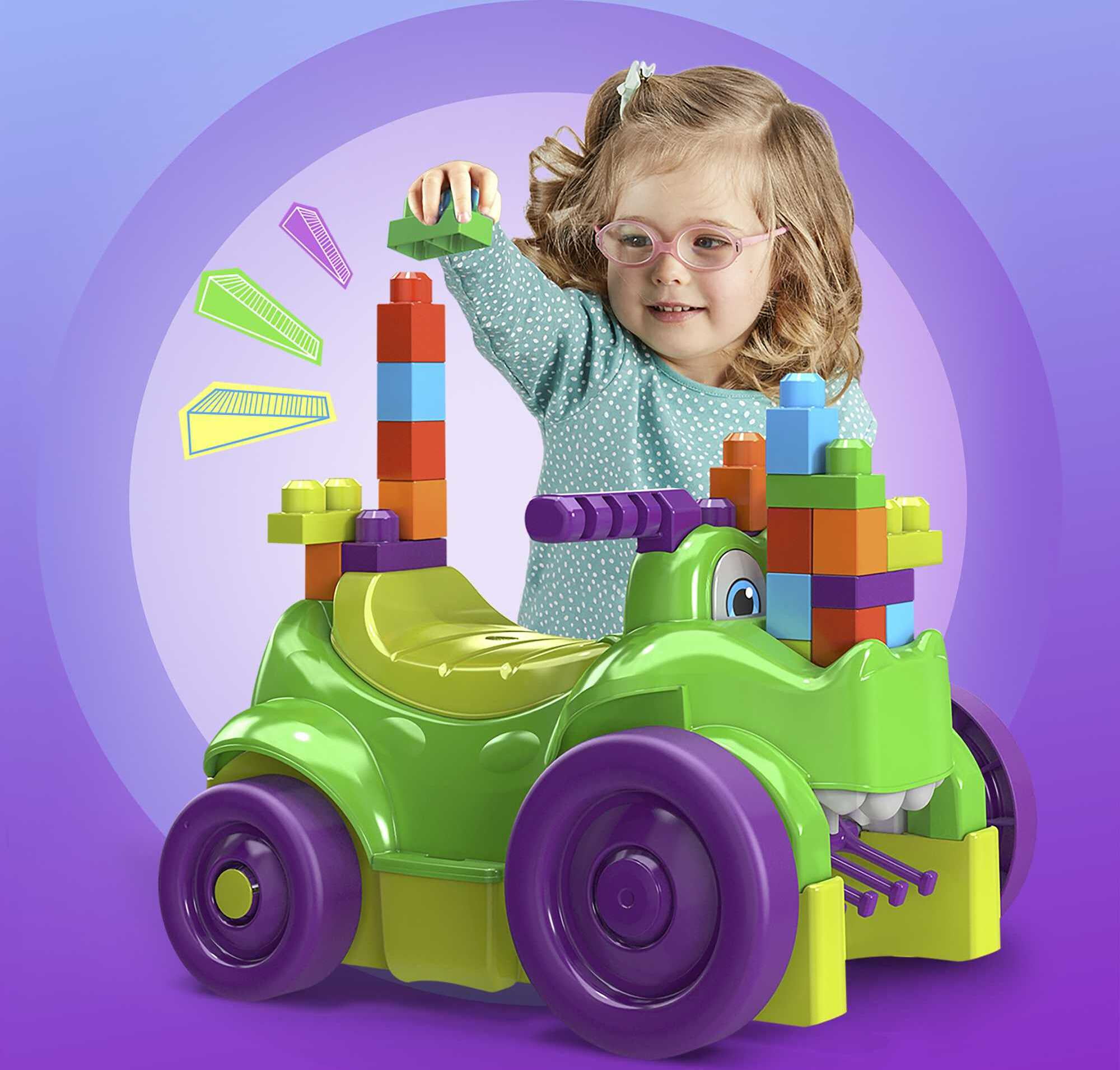 MEGA BLOKS Ride 'n Chomp Croc Ride-on Toy Building Block Set (Walmart  Exclusive)