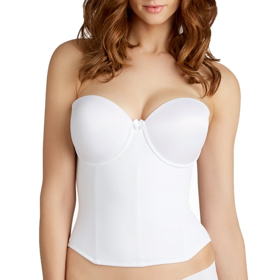 Va Bien Womens Low Back Strapless Bustier Style-1508