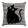 thumbnail image 2 of Pillow Case Clearance Halloween Pillow Case 18X18 White Stripes For Holiday Farm Sofa Sofa Decoration Cushion Case (Does Not Include Pillow Core), Home Textile Pillow Case, 2 of 4