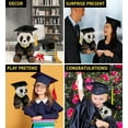 thumbnail image 3 of DolliBu Squat Panda Graduation Plush Toy - Super Soft Panda Graduation Stuffed Animal Dress Up with Gown and Cap with Tassel Outfit - Reward Celebration Grad Gift - 7 Inch, 3 of 6