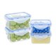 thumbnail image 1 of Set de recipientes para alimentos KIGI de plástico a prueba de fugas, 4 x 200 ml, 4 x 500 ml, 1 of 6
