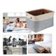 thumbnail image 5 of Wdftyju Cesta de almacenamiento de lino plegable de lona, ​​lavable, para ropa de mascotas, zapatos, estuche con asa Wdftyju 5fc2ym8ad6ju0py4, 5 of 9