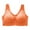 Orange, variant on Sngxgn Women Strappy Sports Bra Yoga Bras Padded Backless Medium Support Tops(Orange,L)