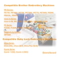 thumbnail image 4 of HimaPro 4pc Embroidery Hoop Set Replace for Brother SA442, SA443, SA444, and SA445 Hoops/Good for PE700, PE750, PE770, PE780D, PE800, PC6500, PC8200, PC8500, Innovis 1250D, SE1900 Sewing Machines, 4 of 9