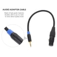 thumbnail image 4 of RUNROTOO Female Adapter Audio Converter Cable Black Copper for Video Camera Enthusiasts 1Set, 4 of 8