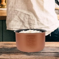 FONDOTIN 1Set Golden Round Non-stick Inner Cooking Pot 2L for Rice Cooking and Soup Making