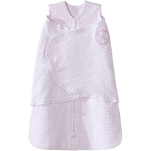 HALO SleepSack Swaddle, 100 Cotton, Pink Lace, Small