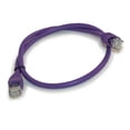 thumbnail image 1 of 2ft Cat6 Ethernet RJ45 Patch Cable, Stranded, Snagless Booted, PURPLE, 1 of 2