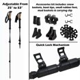 thumbnail image 3 of IClover Ultralight Carbon Fiber Trekking Sticks Poles Walking Hiking Climbing Alpenstock, 3 of 3