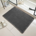 thumbnail image 3 of Bathroom Floor Mat, Non Slip Gray Waffle Bath Rug For Bathroom Entrance Bedroom Laundry Room Kitchen Home Decor, 3 of 3