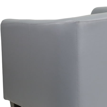 Flash Furniture - LeatherSoft Lounge Chair with Sloping Arms - Gray