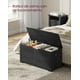 thumbnail image 4 of VASAGLE Banco Zapatero, Mueble de Zapatos, 2 Bisagras de Seguridad, 40 x 100 x 46 cm, Pasillo, Dormitorio, Salón, Gris Carbón, 4 of 5