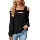 thumbnail image 2 of Camisa con hombros descubiertos Top de manga larga para mujer moda holgada ANGGREK  Otros, 2 of 5