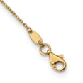thumbnail image 2 of 14k Two Tone Gold Satin Triangle Necklace, 2 of 7