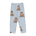 thumbnail image 4 of Daiia Playful Walrus Wonders Women's Sleep Pant with Pockets and Drawstring,Pajama Pants-Small, 4 of 9