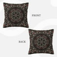 thumbnail image 3 of ZICANCN Mandala Rosette Kaleidoscope Throw Pillow Covers, Bed Couch Sofa Knit Decorative Pillow Covers for Living Room Farmhouse, 20"x20", 3 of 8