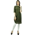 thumbnail image 2 of Bimba Womens Chic Style Cowl Kurti Designer Cotton Kurti Casual Wear Tunic Top, 2 of 9