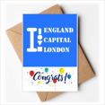 thumbnail image 1 of Britain Capital London Art Deco Fashion Wedding Cards Congratulations Greeting Envelopes, 1 of 3