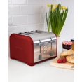 thumbnail image 4 of Kenmore Grille-pain en Acier Inoxydable Rouge à 4 Tranches, Commandes Doubles, Fente Grand, 4 of 15