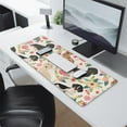 thumbnail image 2 of Long Mouse Pads for Desk,Dachshund and Flower Desk Mats on Top Of Desks, Desk Mouse Pad Extra Large with 3mm Non-Slip Base and Stitched Edge for Gaming,Office,Work,Home 31.5"x11.8", 2 of 6