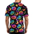 thumbnail image 7 of Halloween Shirts for Men Short Sleeve Round Neck Pumpkin Bat Print Pullovers Causal Loose Funny Tees, L, 7 of 7