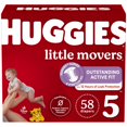 thumbnail image 1 of Pañales Huggies Little Movers, tamaño 5, más de 27 libras, 58 unidades, 1 of 9