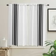 thumbnail image 3 of Farmhouse Stripes Black And White Curtains Home r Living Room Kitchen Balcony Room Window Curtain Bedroom Patio ration, 3 of 5