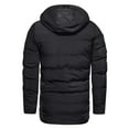 thumbnail image 4 of Men's Mid Length Padded Coat Hooded Winter Warm Full Zip Puffy Jackets, 4 of 4