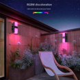 thumbnail image 4 of LED Wall Light Dual Head Balcony Lamp IP65 Waterproof Wall Sconces, 4 of 5