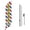 Barber Shop, variant on Barber Shop Sign feather flag for Outdoor by Mavis Print | 11.5 FEET Long Polyester Outdoor Banner Flag for Easy Hang | HD Print Swooper I Flag Only for Salon Advertising | Made in USA I Flag Only