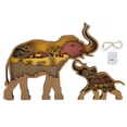 thumbnail image 1 of Estatua de elefante, diseo multicapa, seguro, duradero, detalles exquisitos, figura de elefante para dormitorio ANGGREK AH3115, 1 of 8