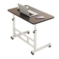 thumbnail image 1 of Ourlova Mobile Computer Desk for Small Space Adjustable Height Rolling Work Desk Portable Standing Writing Desk with Wheels for Home Office Study Bedroom, 1 of 8