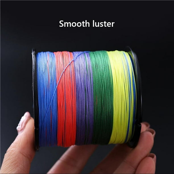 QualitChoice 8 Strands Braided Fishing Line 300M Multi-colored Fishing  Tackle for Ultra Smooth Braided Line Fishing Props Type 1 Type 6