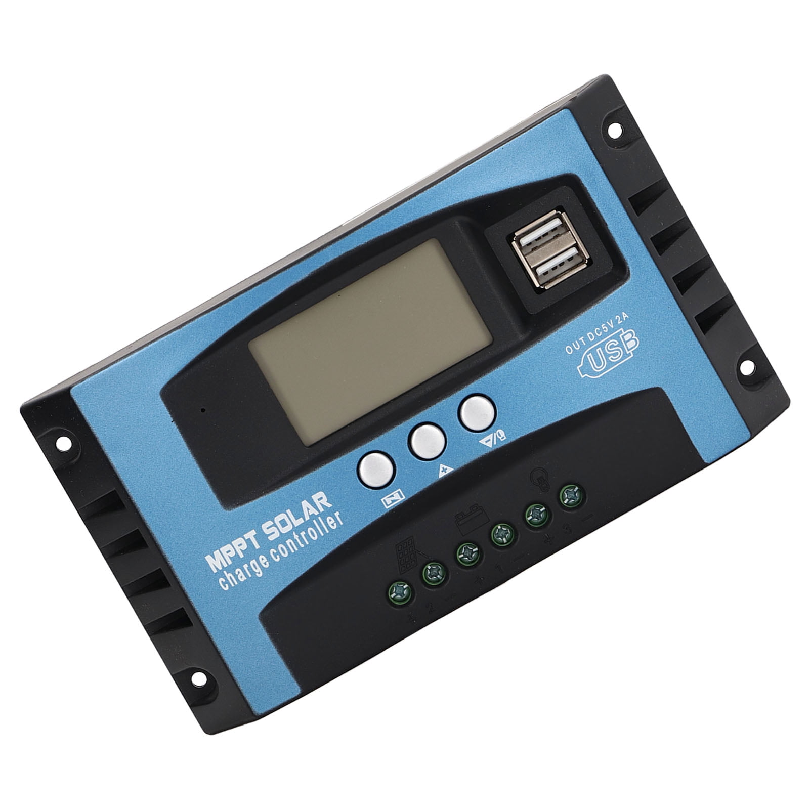 MPPT Solar Charge Controller with Dual Voltage Regulation, LCD Display, and Multiple Protections - 12V/24V, 100A