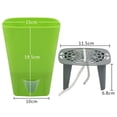 thumbnail image 3 of de Riego Automático de 19 Cm para Interiores Y Exteriores, Jardín de Casa, Decorativa Moderna para Pntas de Hierbas, Flores, Verde Macarena macetas de riego automático, 3 of 5