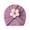 Purple, variant on Daznico Soft Solid Baby Knit Hat with 3D Flower Cozy Toddler Beanie for Everyday Warmth Cute Girl Headwear
